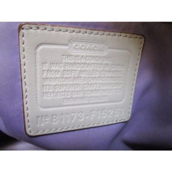 *Coach 1941 Cream Ivory Pebbled Leather Satchel - Picture 3 of 9